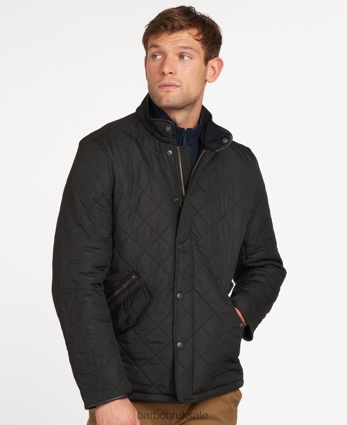 Powell Quilted Jacket Barbour Men R08LB676 Clothing Navy