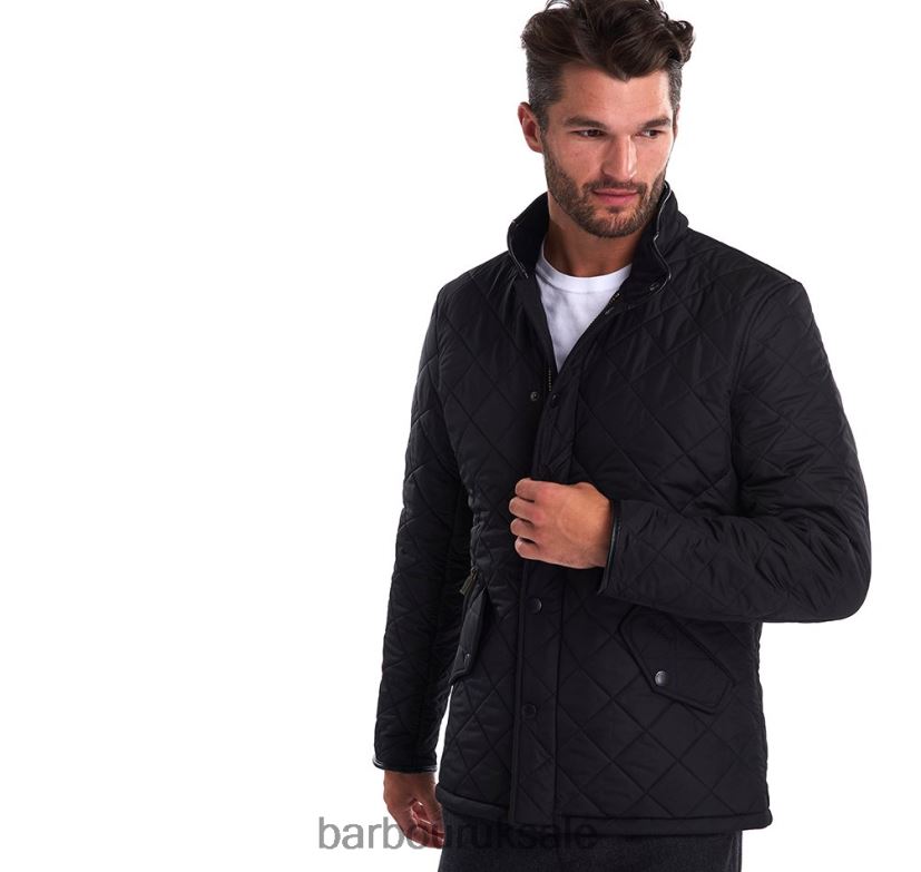 Powell Quilted Jacket Barbour Men R08LB676 Clothing Navy