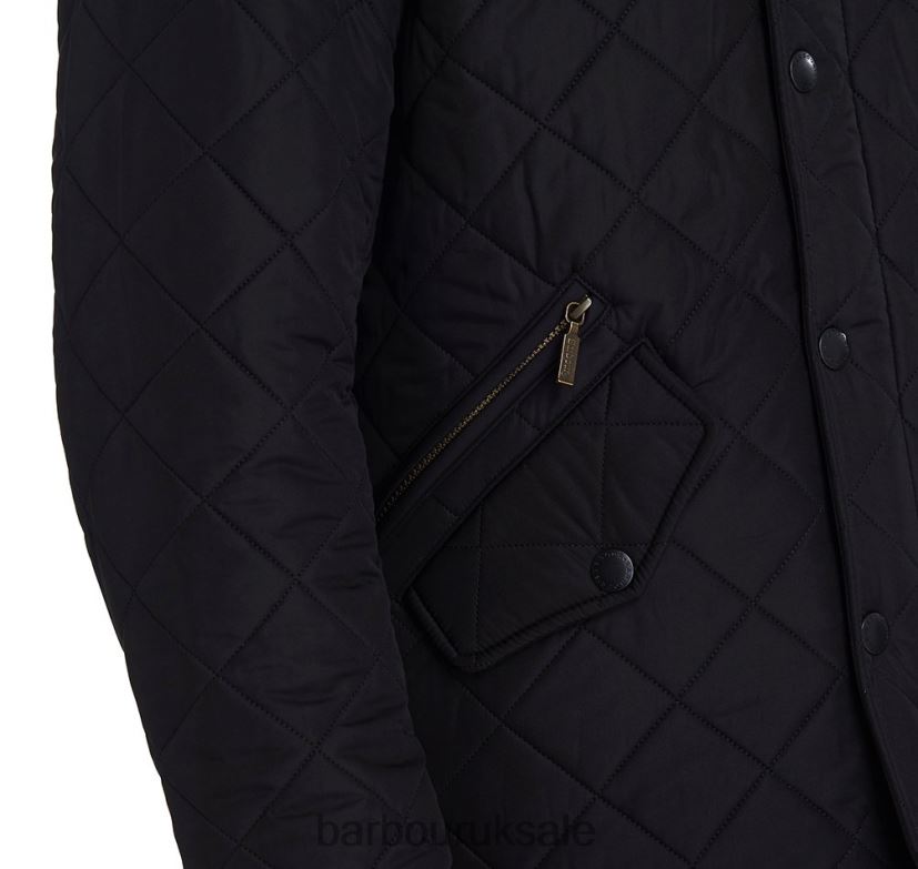 Powell Quilted Jacket Barbour Men R08LB676 Clothing Navy