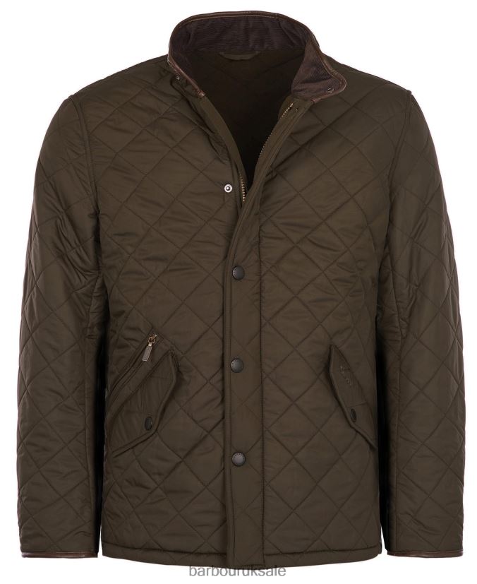 Powell Quilted Jacket Barbour Men R08LB683 Clothing Navy