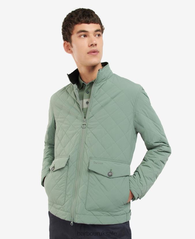 Rydal Quilted Jacket Barbour Men R08LB6113 Clothing Agave Green