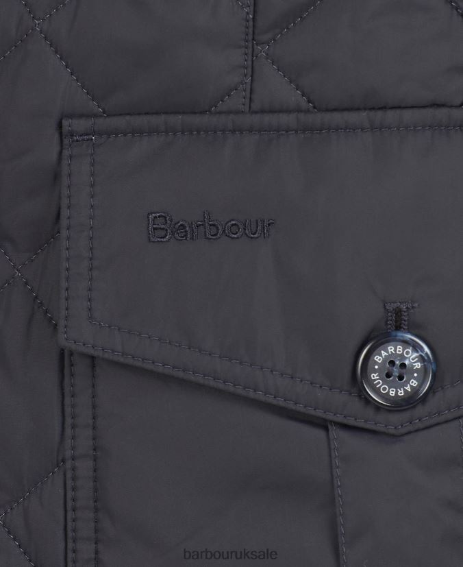 Sander Quilted Jacket Barbour Men R08LB699 Clothing Navy