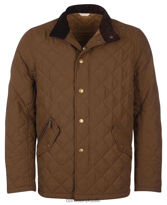 Shoveler Quilt Barbour Men R08LB6107 Clothing DarkOlive