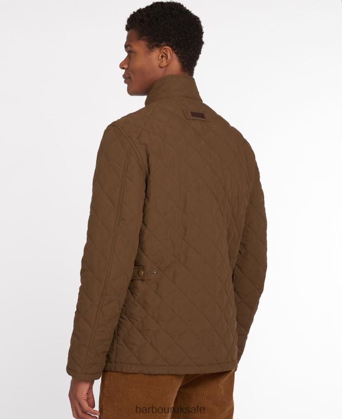 Shoveler Quilt Barbour Men R08LB6107 Clothing DarkOlive