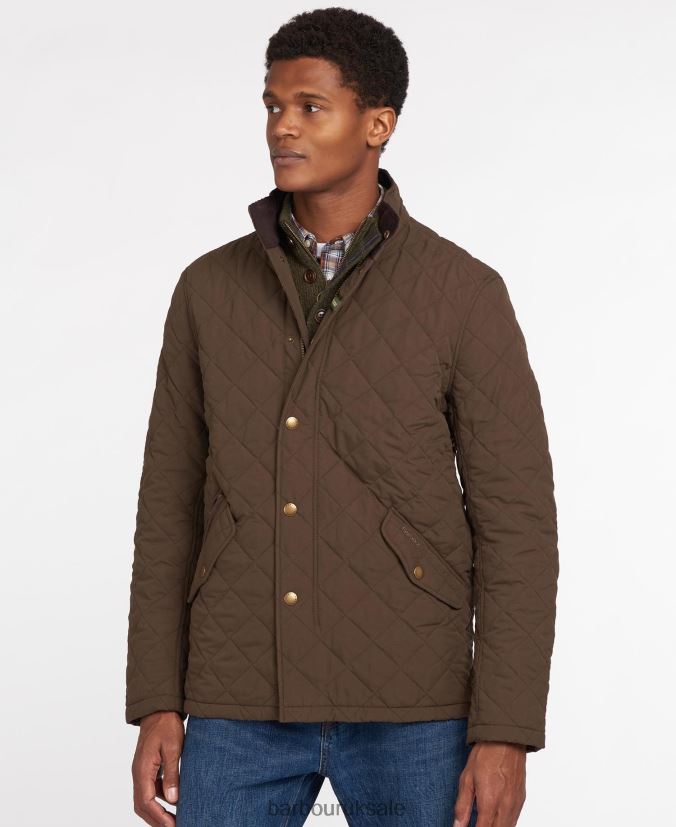 Shoveler Quilted Jacket Barbour Men R08LB6149 Clothing DarkSand - Click Image to Close