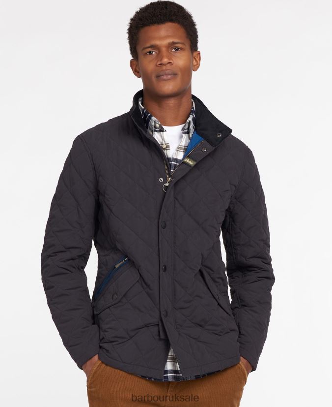 Shoveler Quilted Jacket Barbour Men R08LB680 Clothing DarkOlive - Click Image to Close