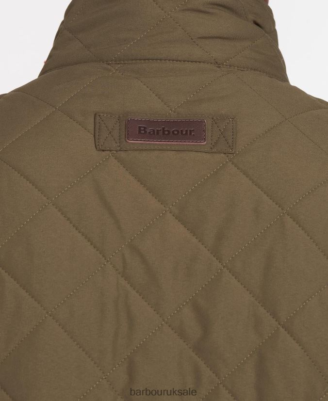 Shoveler Quilted Jacket Barbour Men R08LB693 Clothing DarkSand