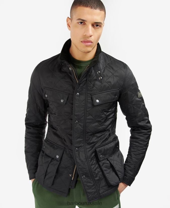 Tourer Ariel Polar Quilted Jacket Barbour Men R08LB6117 Clothing Charcoal