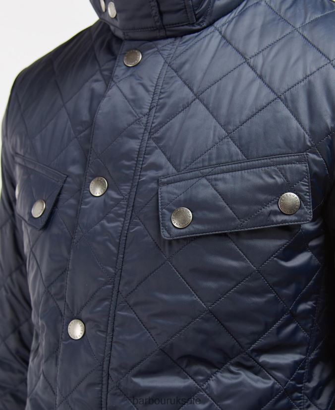 Tourer Ariel Quilted Jacket Barbour Men R08LB6126 Clothing Navy