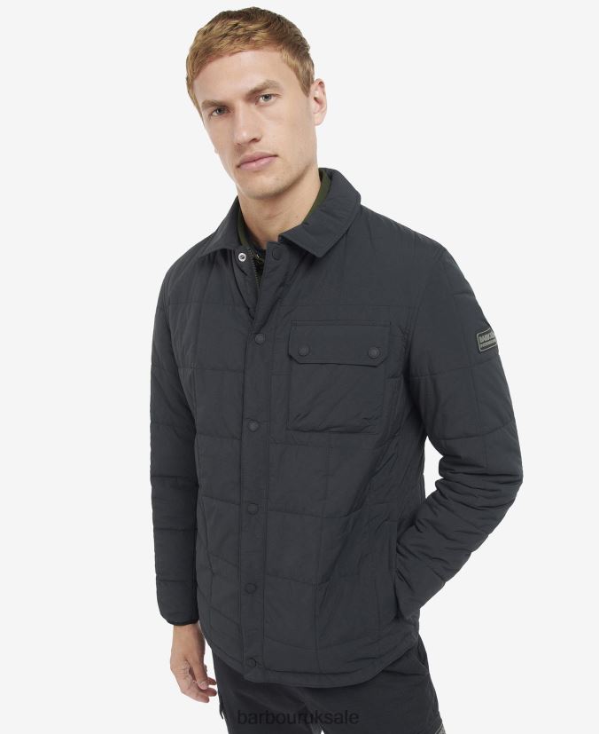 Touring Quilted Shirt Jacket Barbour Men R08LB6131 Clothing Classic Black