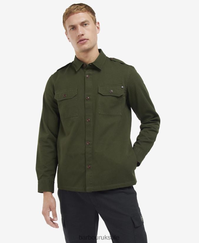 Abbe Overshirt Barbour Men R08LB6470 Clothing Herb