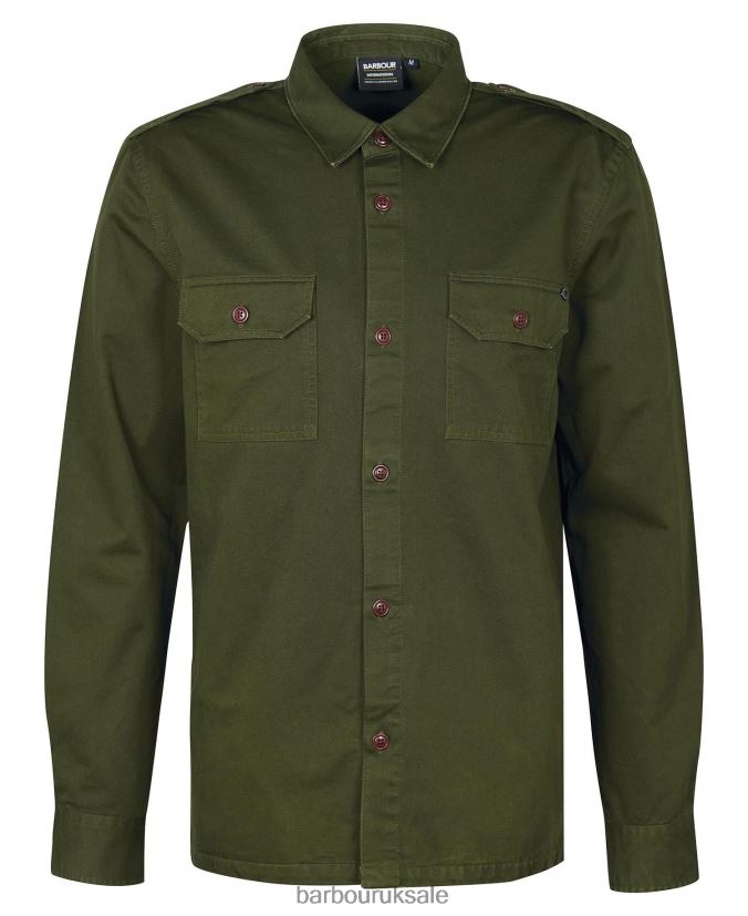 Abbe Overshirt Barbour Men R08LB6470 Clothing Herb