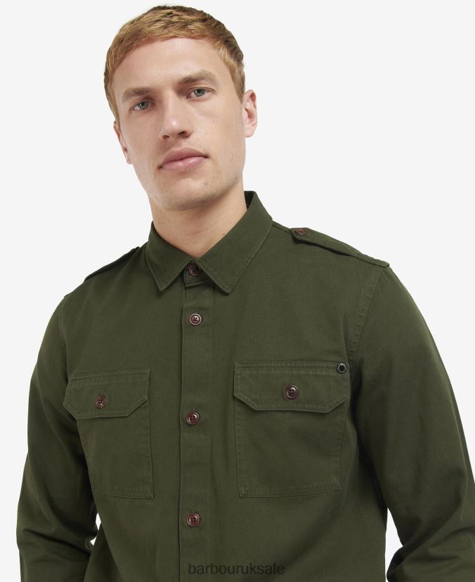 Abbe Overshirt Barbour Men R08LB6470 Clothing Herb