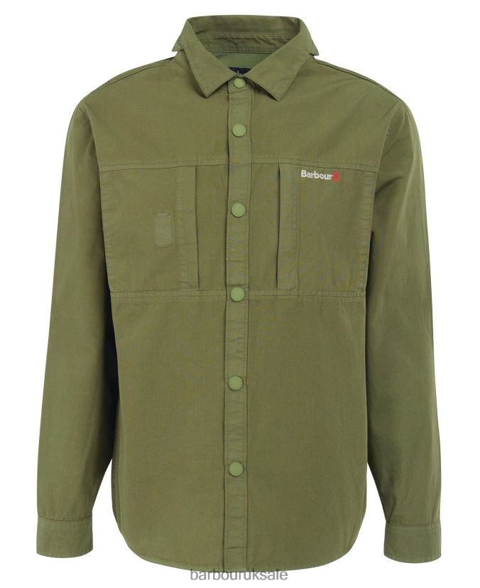 Annan Overshirt Barbour Men R08LB6287 Clothing Burnt Olive