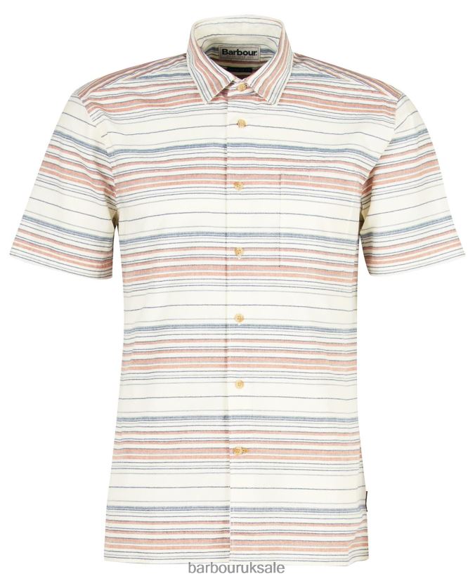 Bearing Striped Shirt Barbour Men R08LB6376 Clothing Ecru