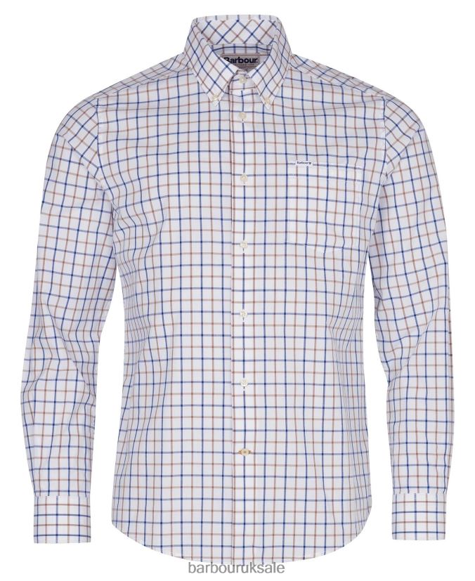 Bradwell Tailored Shirt Barbour Men R08LB6392 Clothing Sandstone