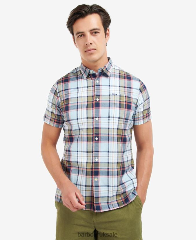 Bruno Regular Shirt Barbour Men R08LB6351 Clothing Sky