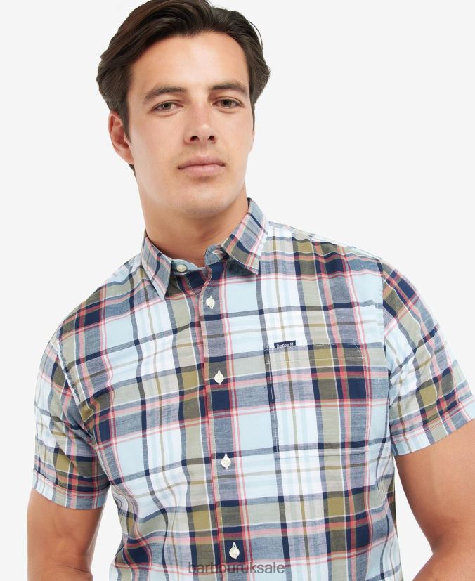 Bruno Regular Shirt Barbour Men R08LB6351 Clothing Sky