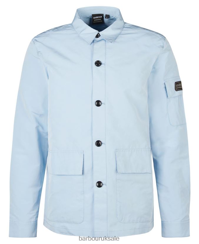 Circuit Overshirt Barbour Men R08LB6304 Clothing Chambray Blue