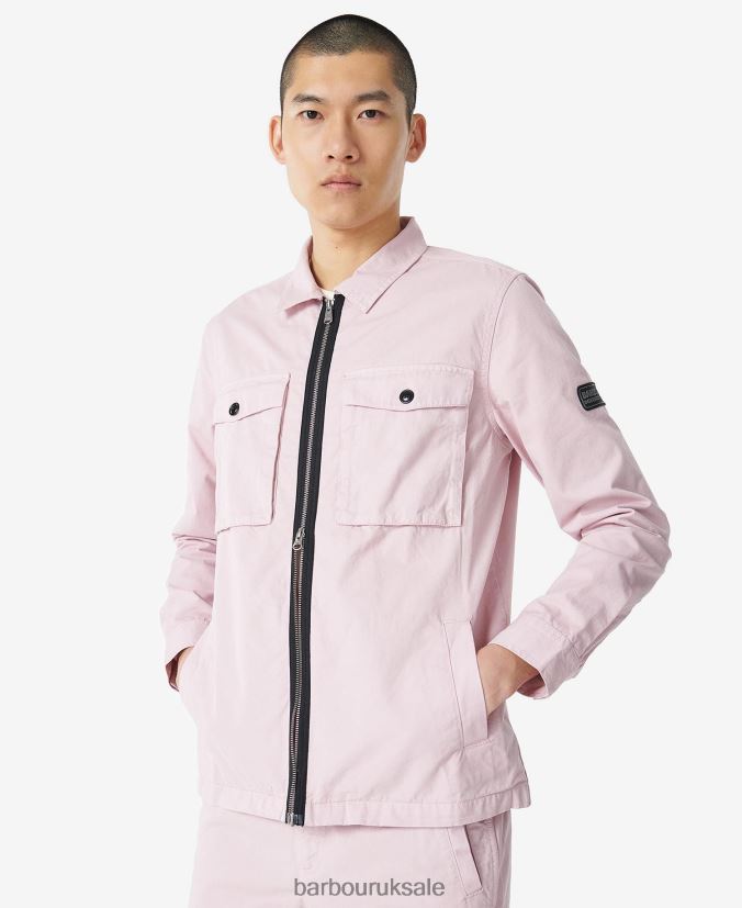 Cloud Overshirt Barbour Men R08LB6413 Clothing Dusk Pink - Click Image to Close