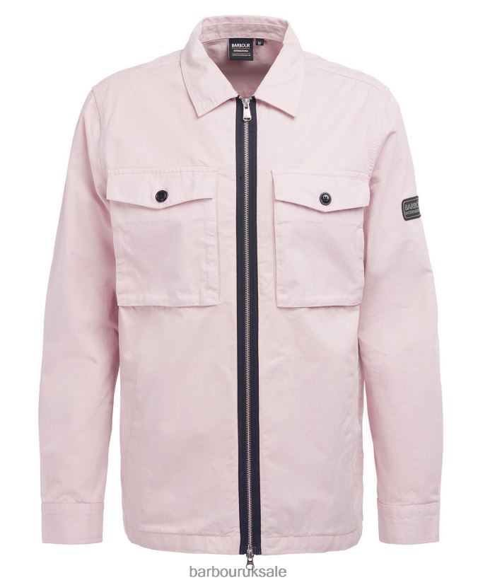 Cloud Overshirt Barbour Men R08LB6413 Clothing Dusk Pink