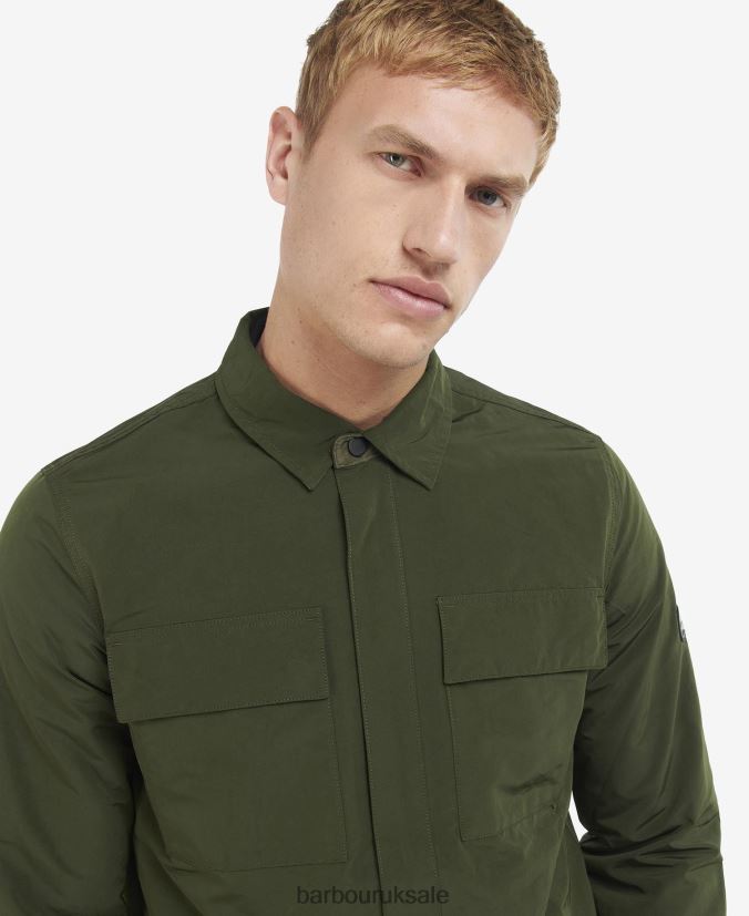 Cylinder Overshirt Barbour Men R08LB6342 Clothing Forest