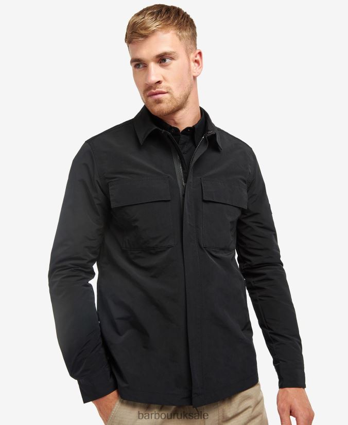 Cylinder Overshirt Barbour Men R08LB6510 Clothing Classic Black