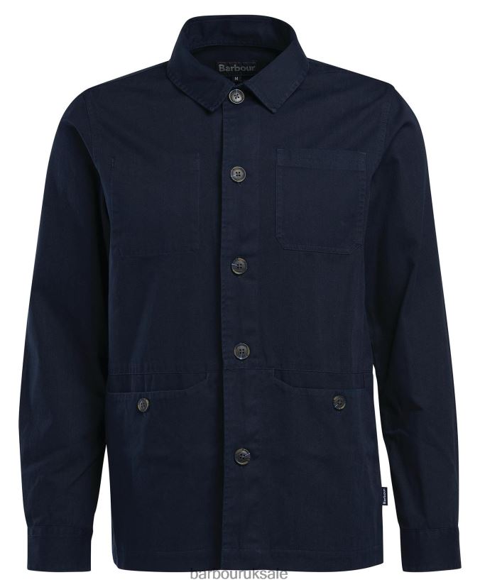 Dene Overshirt Barbour Men R08LB6490 Clothing Stone