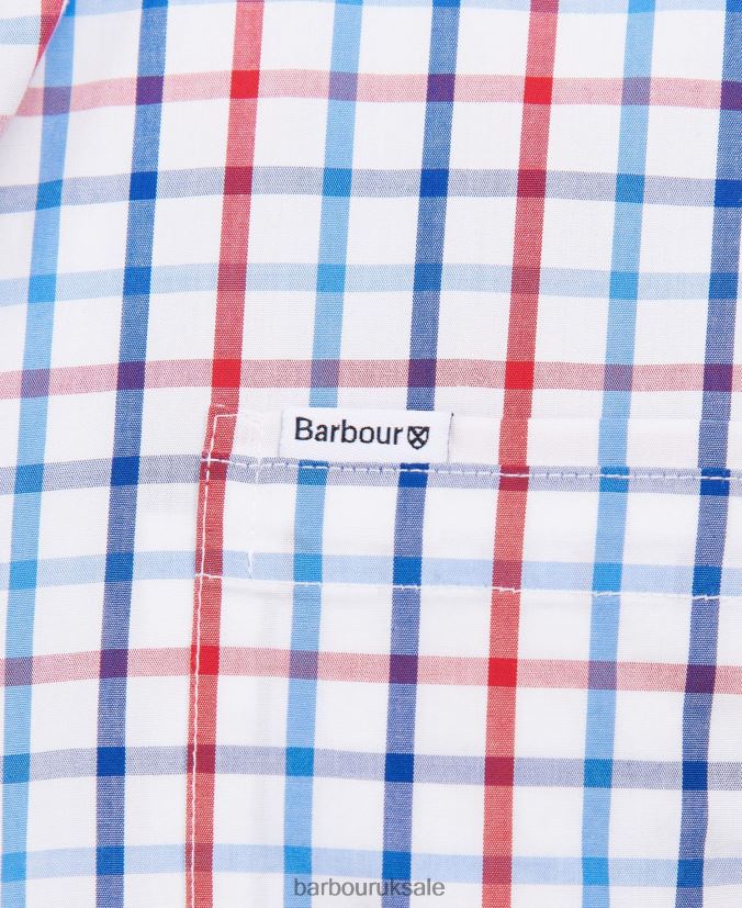 Eldon Tailored Shirt Barbour Men R08LB6380 Clothing Red