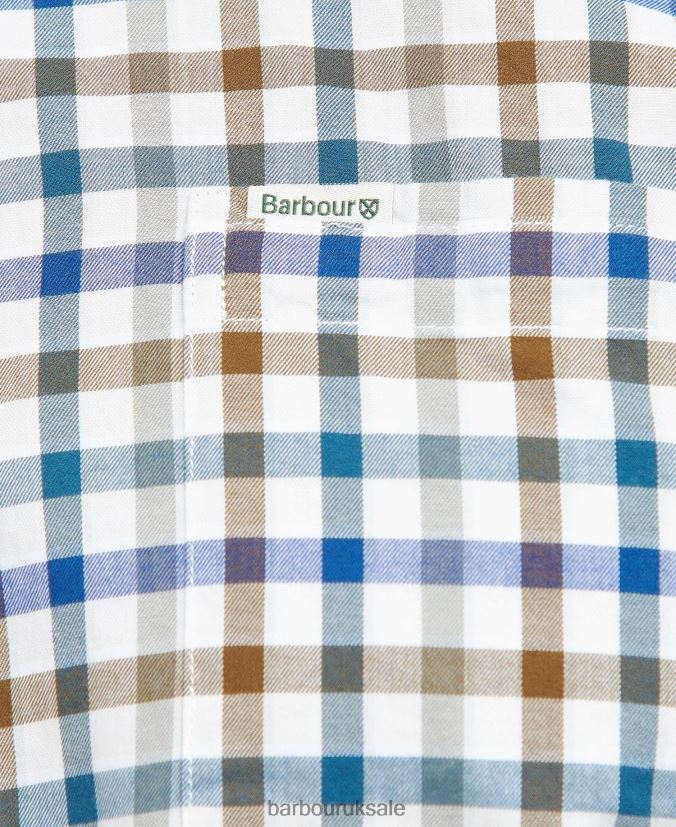 Fawdon Tailored Shirt Barbour Men R08LB6466 Clothing Stone