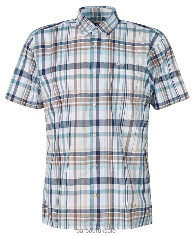 Glanton Summer Shirt Barbour Men R08LB6322 Clothing Classic White