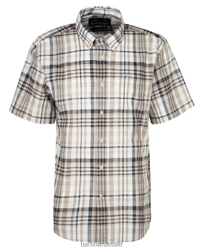 Hartley Regular Checked Shirt Barbour Men R08LB6305 Clothing Sky