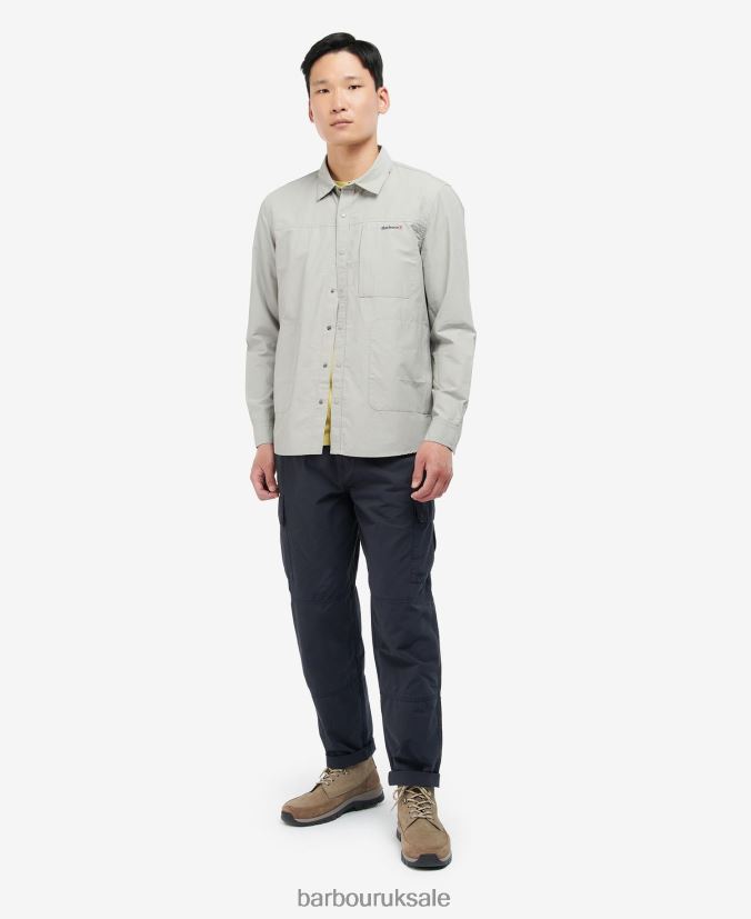 Jonah Overshirt Barbour Men R08LB6410 Clothing Light Grey