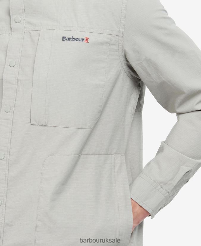 Jonah Overshirt Barbour Men R08LB6410 Clothing Light Grey