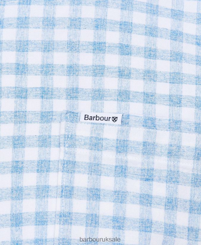 Kane Tailored Shirt Barbour Men R08LB6375 Clothing Green