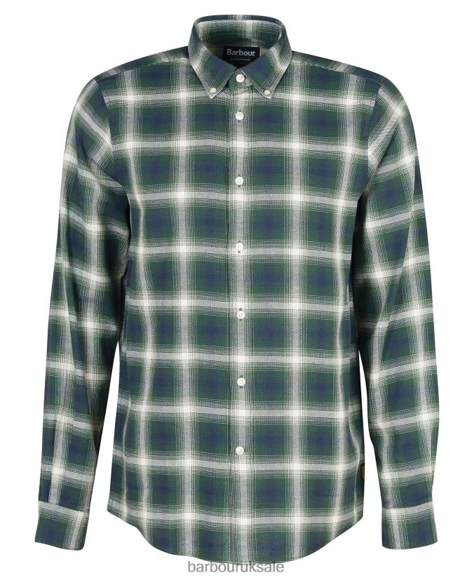 Kershaw Shirt Barbour Men R08LB6452 Clothing Racing Green