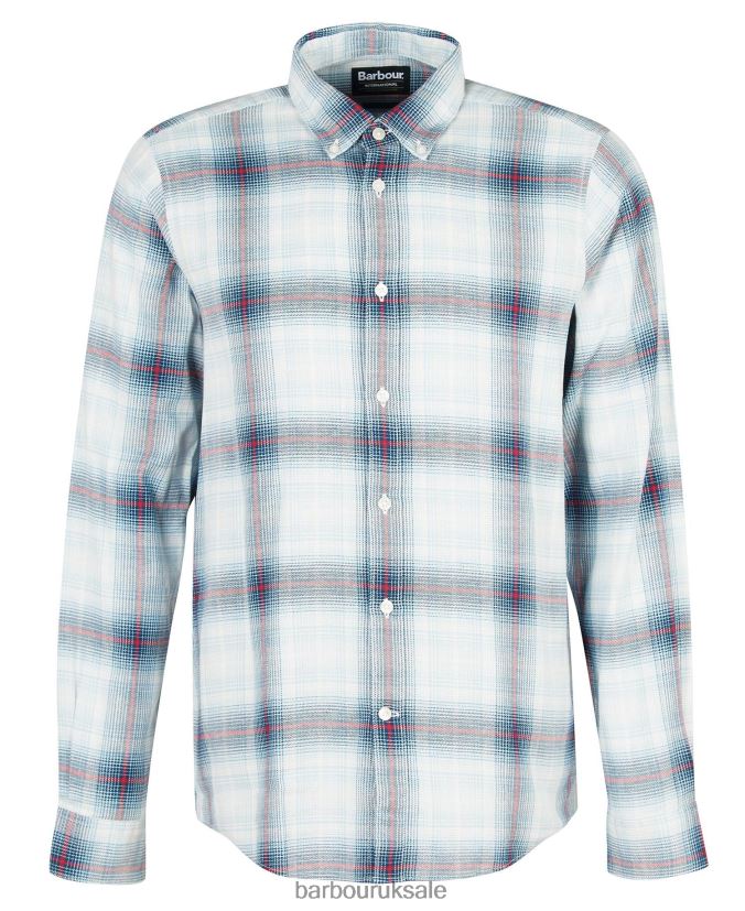 Kickstart Shirt Barbour Men R08LB6509 Clothing Pale Sky