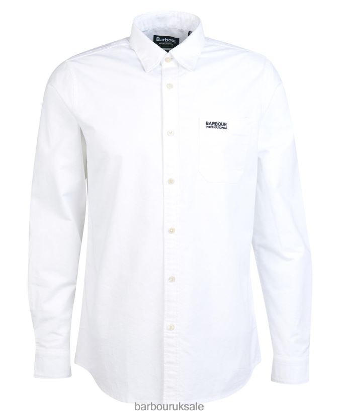 Kinetic Shirt Barbour Men R08LB6432 Clothing Classic White