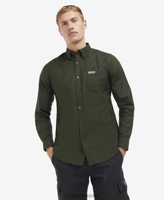 Kinetic Shirt Barbour Men R08LB6460 Clothing Forest