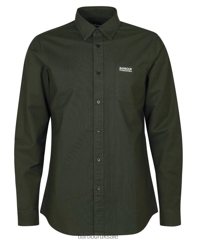 Kinetic Shirt Barbour Men R08LB6460 Clothing Forest