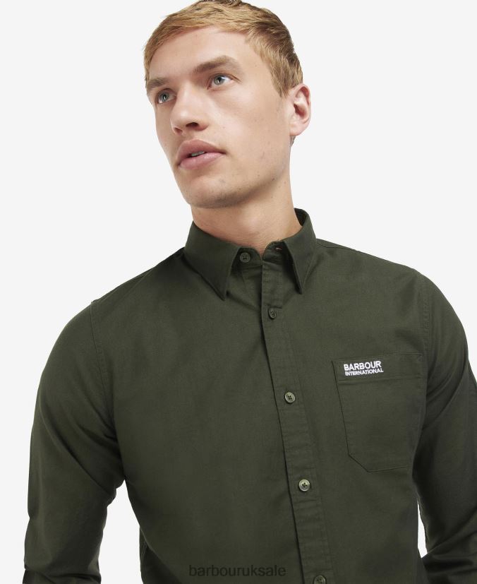 Kinetic Shirt Barbour Men R08LB6460 Clothing Forest