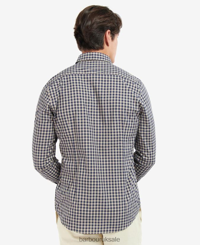 Merryton Tailored Shirt Barbour Men R08LB6527 Clothing Blue