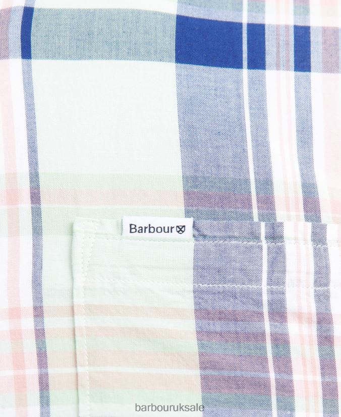 Nickwell Tailored Shirt Barbour Men R08LB6444 Clothing Sky