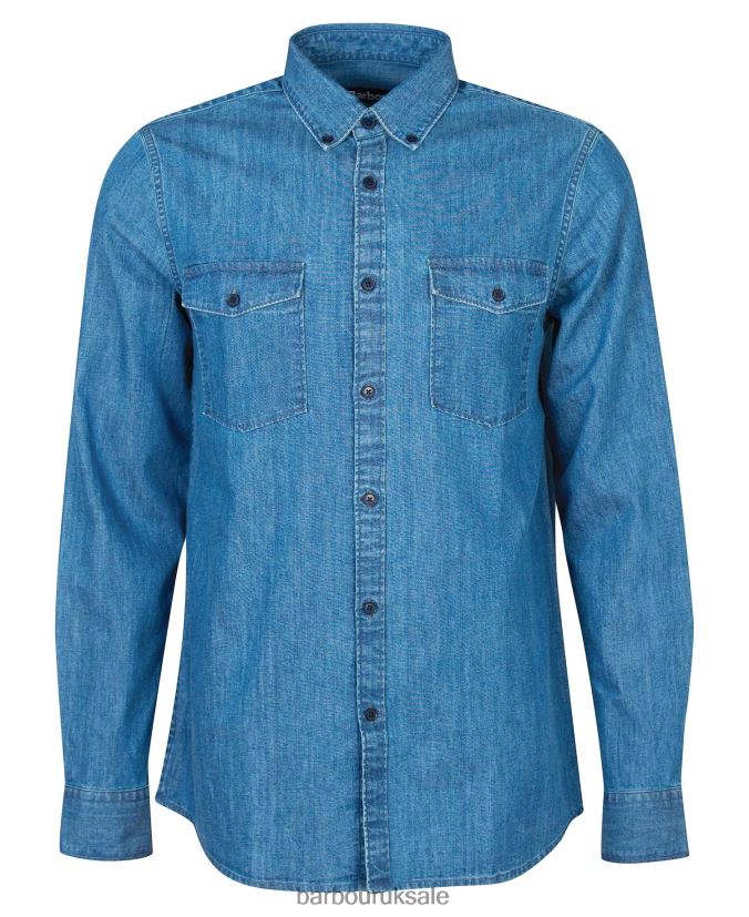 Reynolds Denim Shirt Barbour Men R08LB6518 Clothing Denim