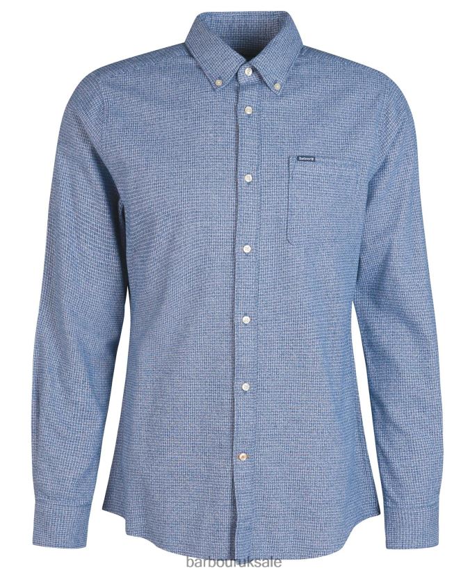 Robfell Tailored Shirt Barbour Men R08LB6519 Clothing Chambray