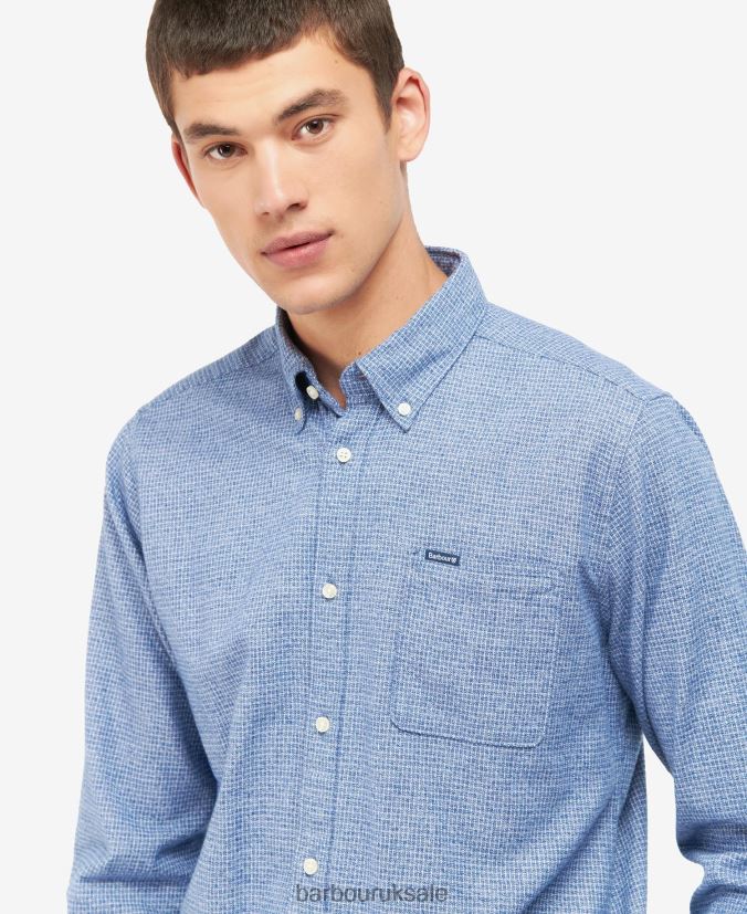 Robfell Tailored Shirt Barbour Men R08LB6519 Clothing Chambray