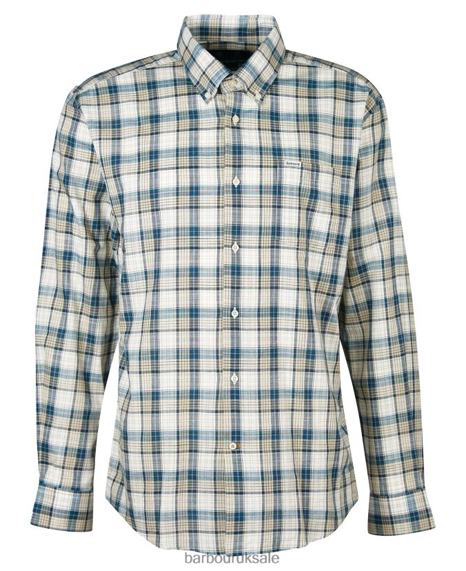 Sadle Checked Shirt Barbour Men R08LB6397 Clothing Navy