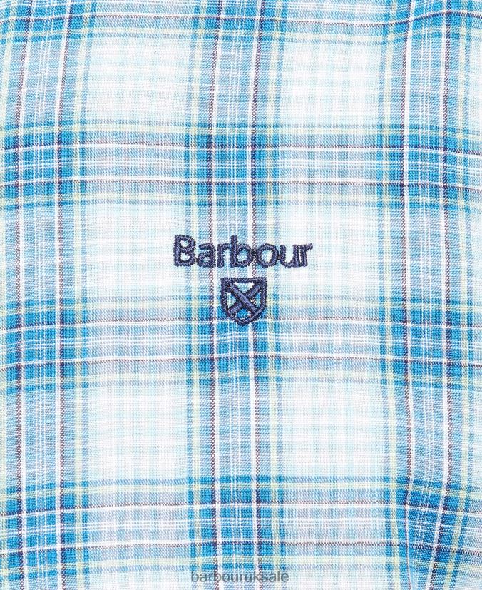 Spillman Tailored Shirt Barbour Men R08LB6462 Clothing Stone