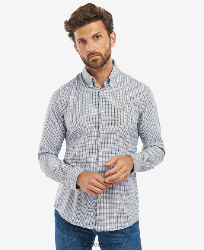 Stanhope Performance Checked Shirt Barbour Men R08LB6492 Clothing Stone