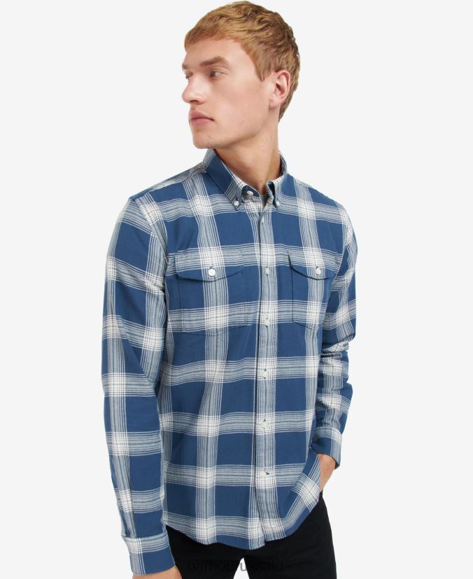 Turbo Shirt Barbour Men R08LB6403 Clothing Insignia Blue - Click Image to Close